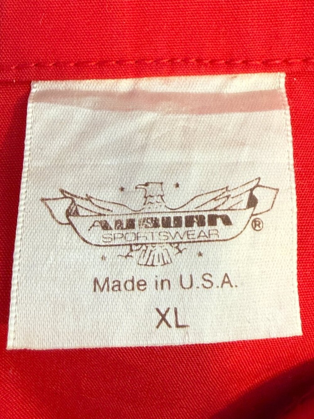 Vintage Red Jacket XL Retro 80s 90s Workwear Lightweight Streetwear Preppy - Picture 7 of 8